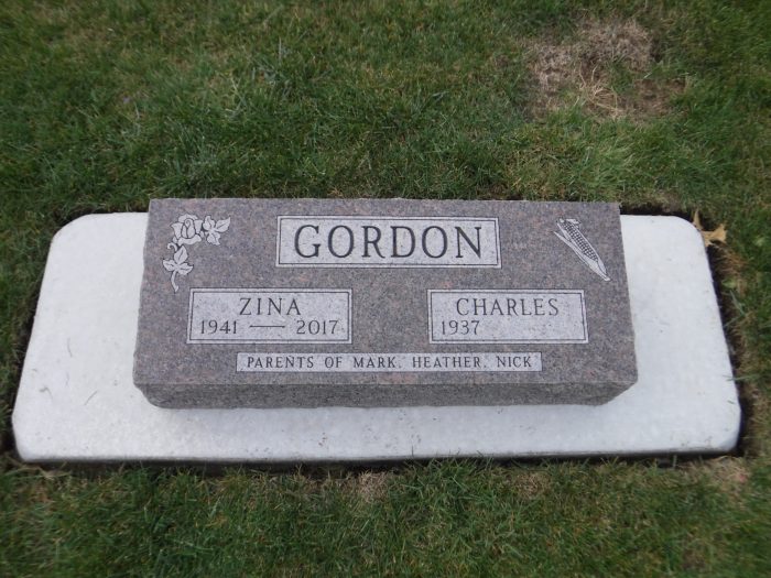 Gordon Charles Zina Decorah Memorial